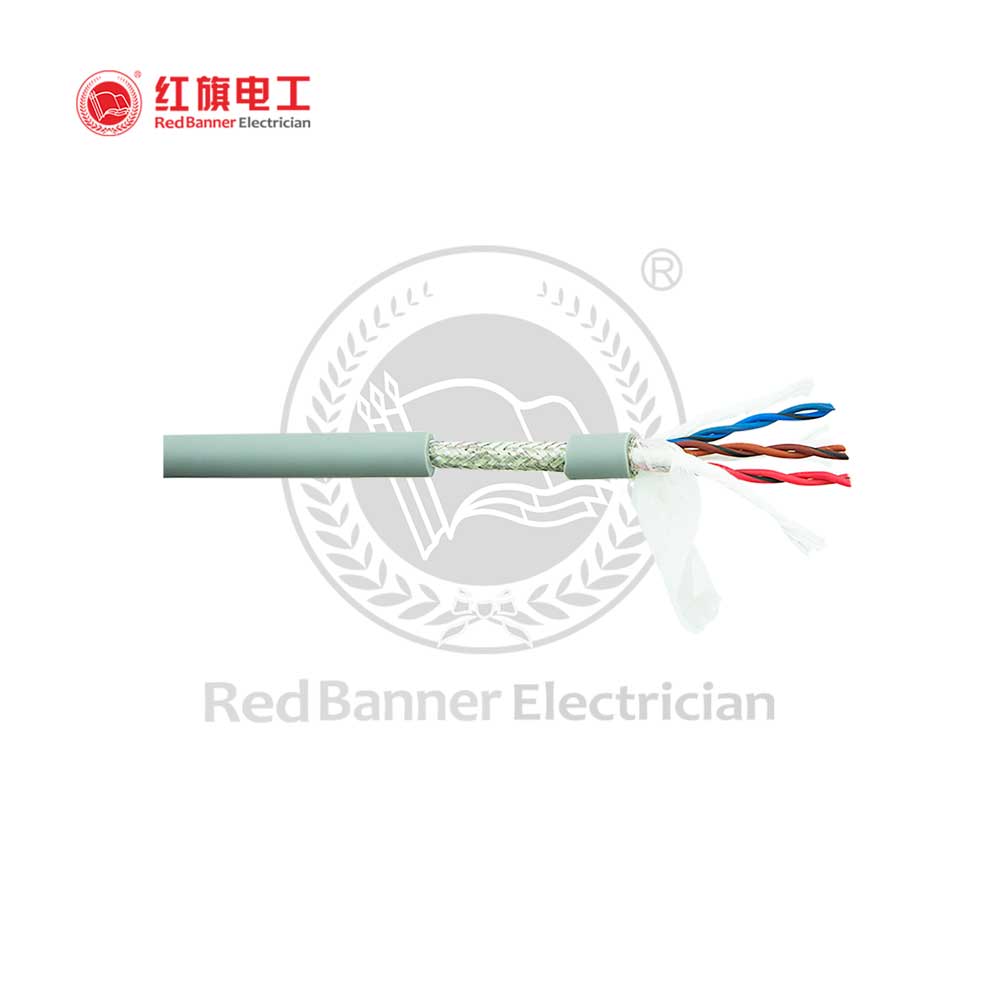 FLEX-TVVRPS 柔性雙絞屏蔽拖鏈線,FLEX_TVVRPS,高柔性電纜,拖鏈電纜,機器人電纜,雙絞線,屏蔽電纜,紅旗電工
